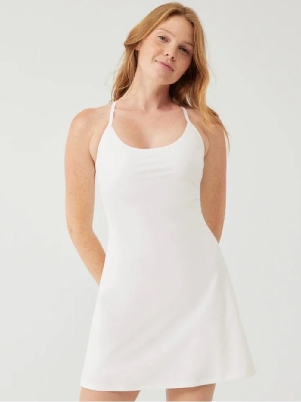 White Outdoor Voices Exercise Dress